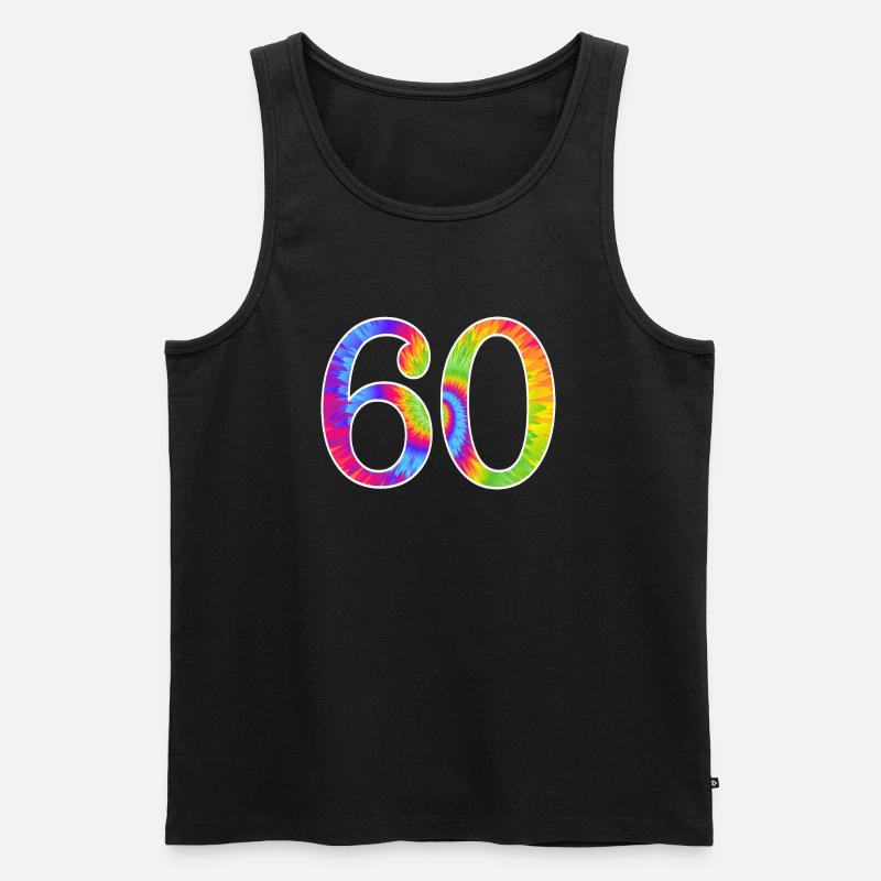 Nummer - Männer Premium Bio Tank Top - Schwarz