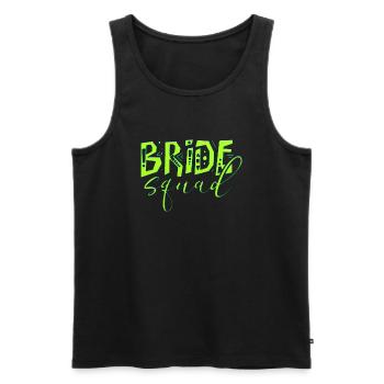 Bride bride wedding stag party bridesmaid party stag party - Men's Premium Organic Tank Top - black - Front - Michal (187cm)