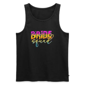 Braut Braut Hochzeit Junggesellenabschied Brautjungfernabschied - Männer Premium Bio Tank Top - Schwarz - Vorne - Michal (187cm)