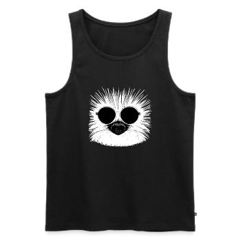 Porcupine Lunettes de soleil Animaux mignons Nature animale 2 - Débardeur bio Premium Homme - noir - Devant - Michal (187cm)
