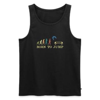 Gymnastik Turnen und Trampolin Akrobatik Sport - Männer Premium Bio Tank Top - Schwarz - Vorne - Michal (187cm)