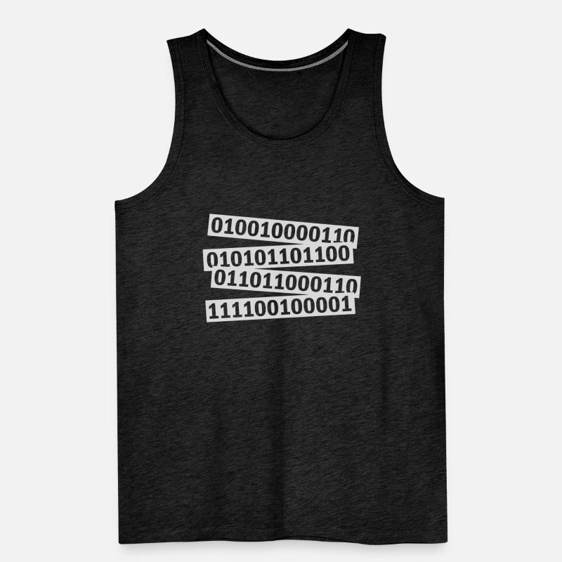 Binär Code Programm Sprache Männer Premium Bio Tank Top