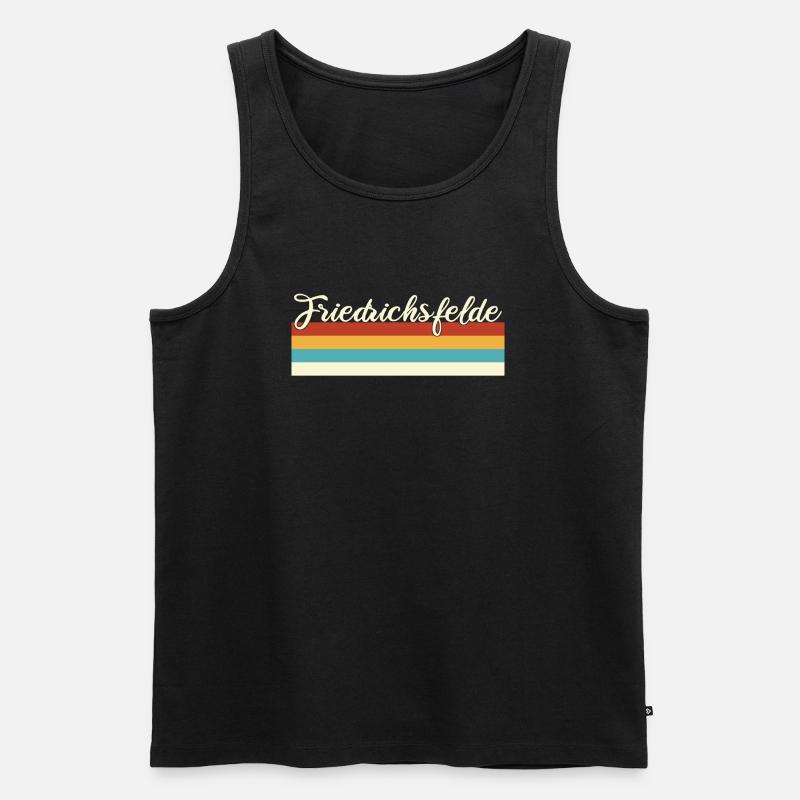 Friedrichsfelde - Lichtenberg - Berlin - Retro - Männer Premium Bio Tank Top - Schwarz