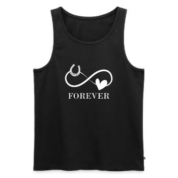 J’aime mon cheval Sport équestre Amour du cheval - Débardeur bio Premium Homme - noir - Devant - Michal (187cm)