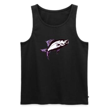 Fishing Fishing Hooks Fishing Anglers - Men's Premium Organic Tank Top - black - Front - Michal (187cm)