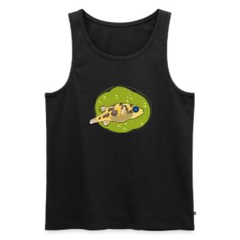PeaPuffer, kugelfisch - Männer Premium Bio Tank Top - Schwarz - Vorne - Michal (187cm)