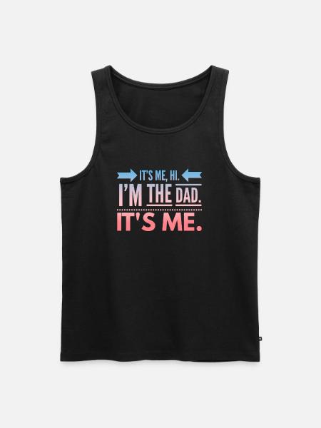 Funny Dad Fathers day - Men's Premium Organic Tank Top - black