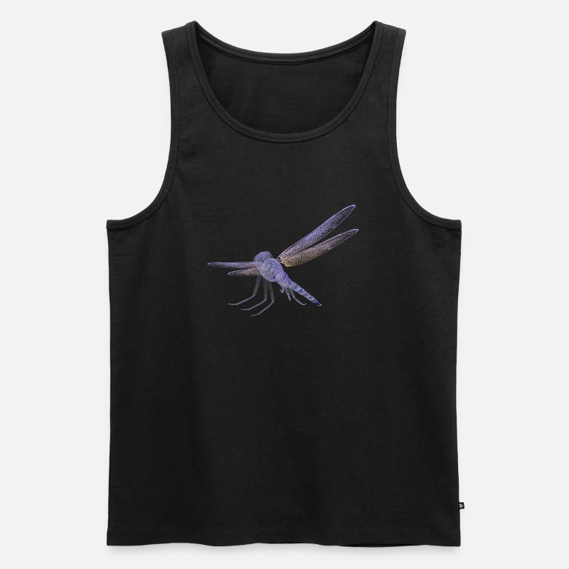 Libelle - Männer Premium Bio Tank Top - Schwarz