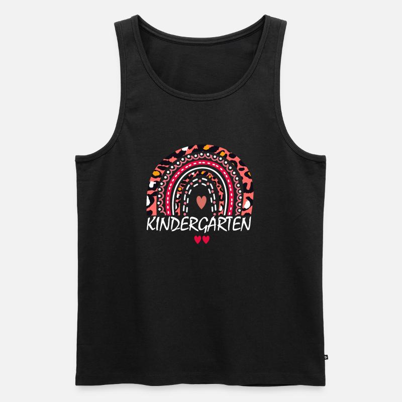 Boho Kindergarten Squad Geschenk - Männer Premium Bio Tank Top - Schwarz