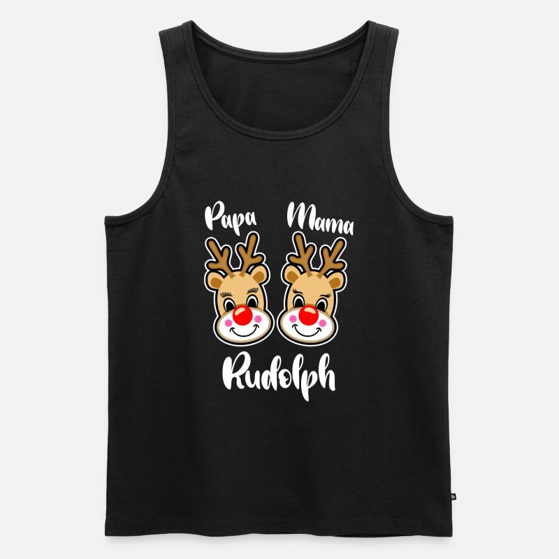 Frohe Weihnachten - Männer Premium Bio Tank Top - Schwarz