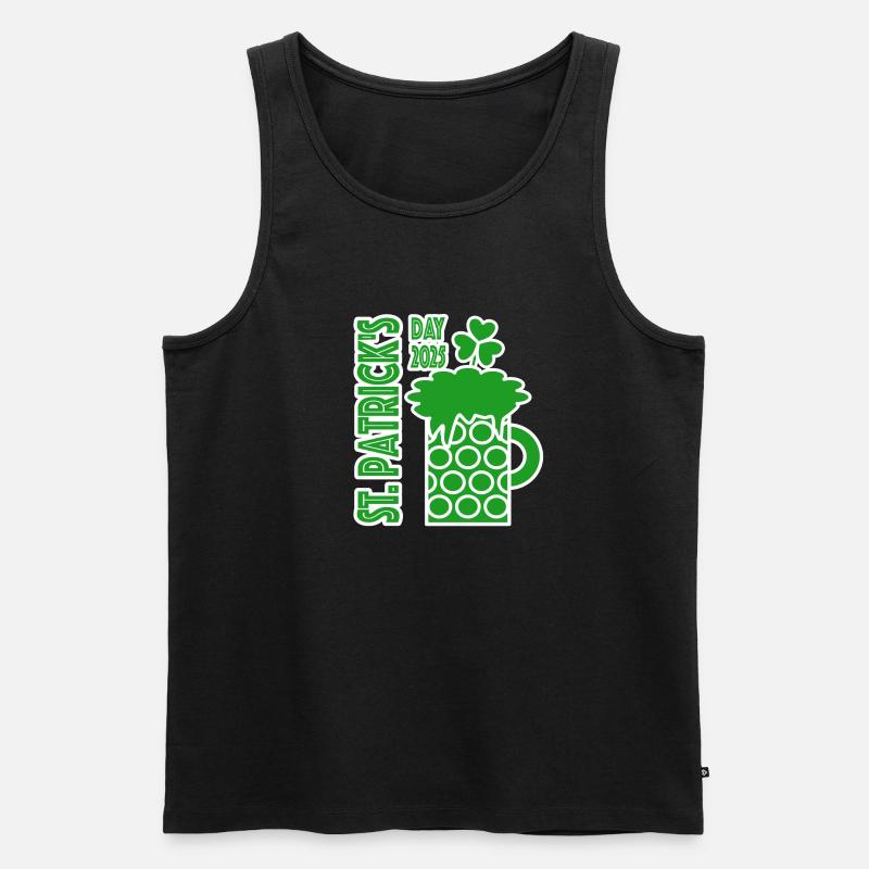 St. Patrick Day 2025 - Männer Premium Bio Tank Top - Schwarz