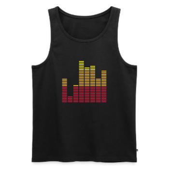 Equalizer - Männer Premium Bio Tank Top - Schwarz - Vorne - AI Model Male 178 light (178cm)