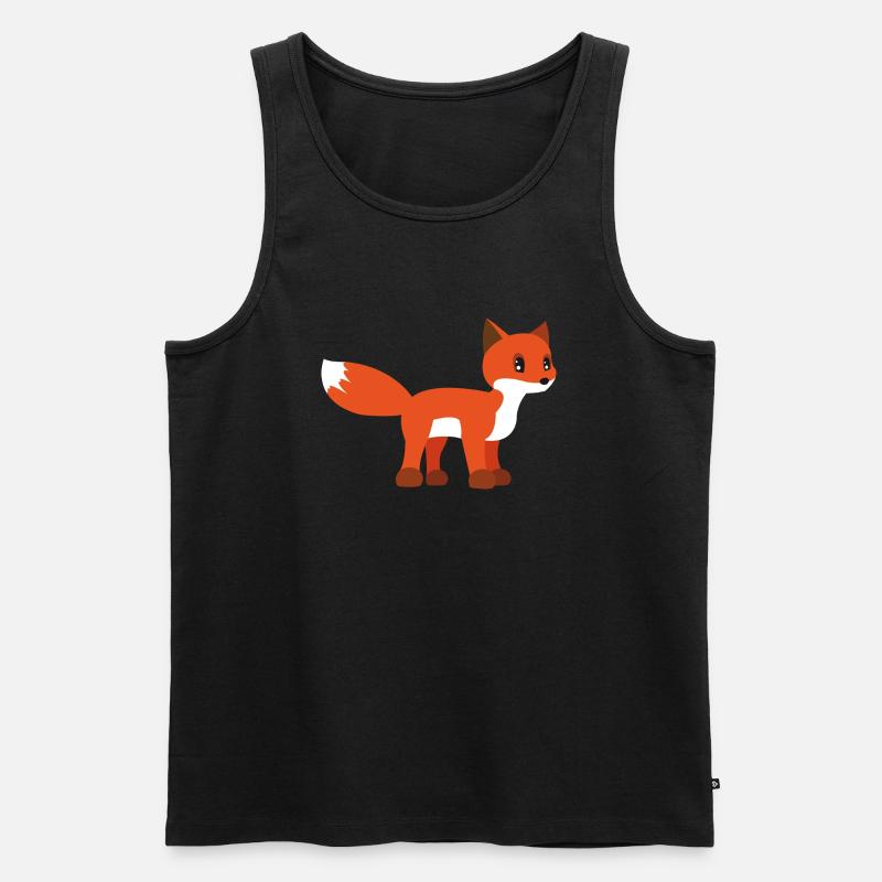 Fuchs - Männer Premium Bio Tank Top - Schwarz