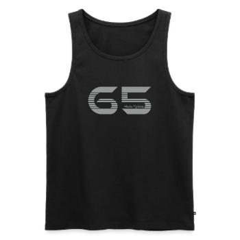 Midi Pyrénées Hautes Pyrénées 65 - Débardeur bio Premium Homme - noir - Devant - AI Model Male 178 light (178cm)