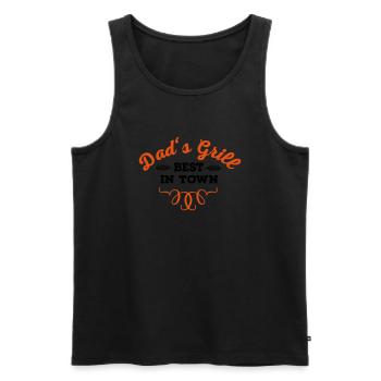 Grill - Männer Premium Bio Tank Top - Schwarz - Vorne - Michal (187cm)