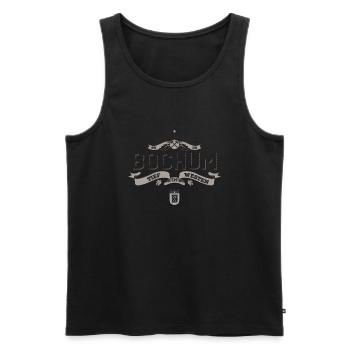 Premium Quality Bochum - Männer Premium Bio Tank Top - Schwarz - Vorne - Michal (187cm)