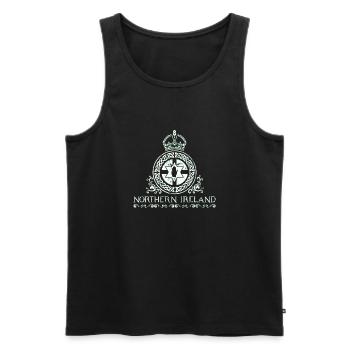 Northern Ireland - Men's Premium Organic Tank Top - black - Front - AI Model Male 178 light (178cm)