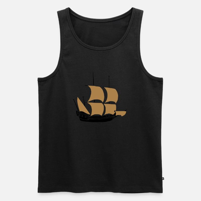 ship - Männer Premium Bio Tank Top - Schwarz