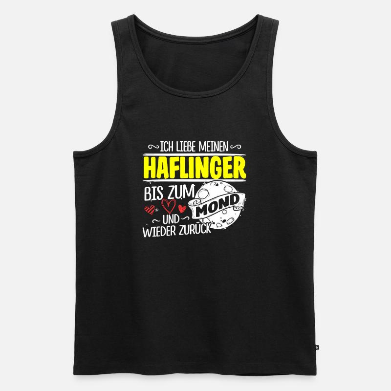 HAFLINGER - Mond - Männer Premium Bio Tank Top - Schwarz