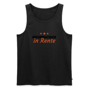 Informatiker Rente - Männer Premium Bio Tank Top - Schwarz - Vorne - AI Model Male 178 light (178cm)