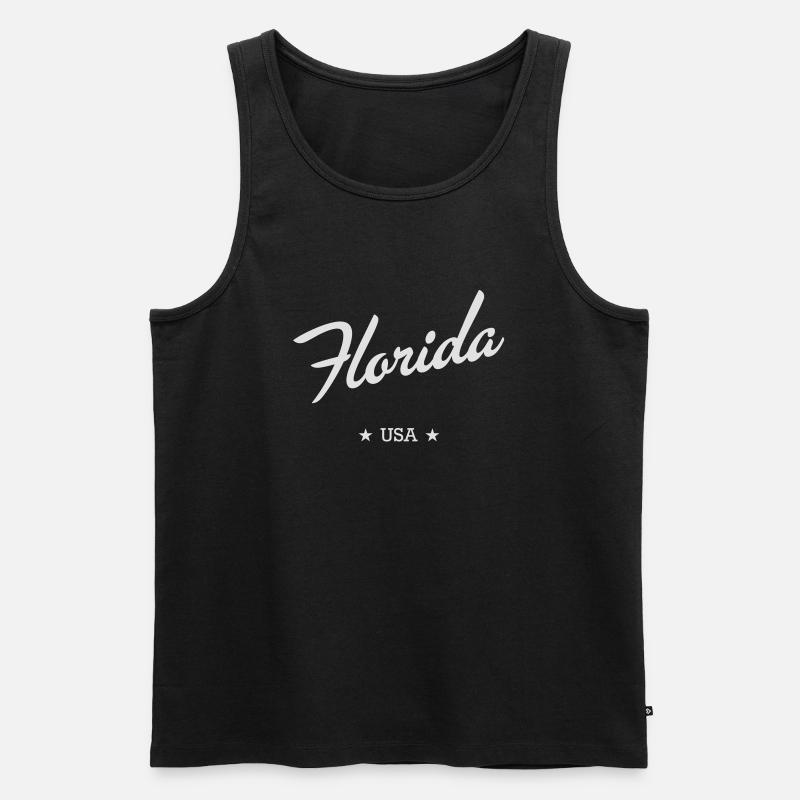 Florida - Männer Premium Bio Tank Top - Schwarz