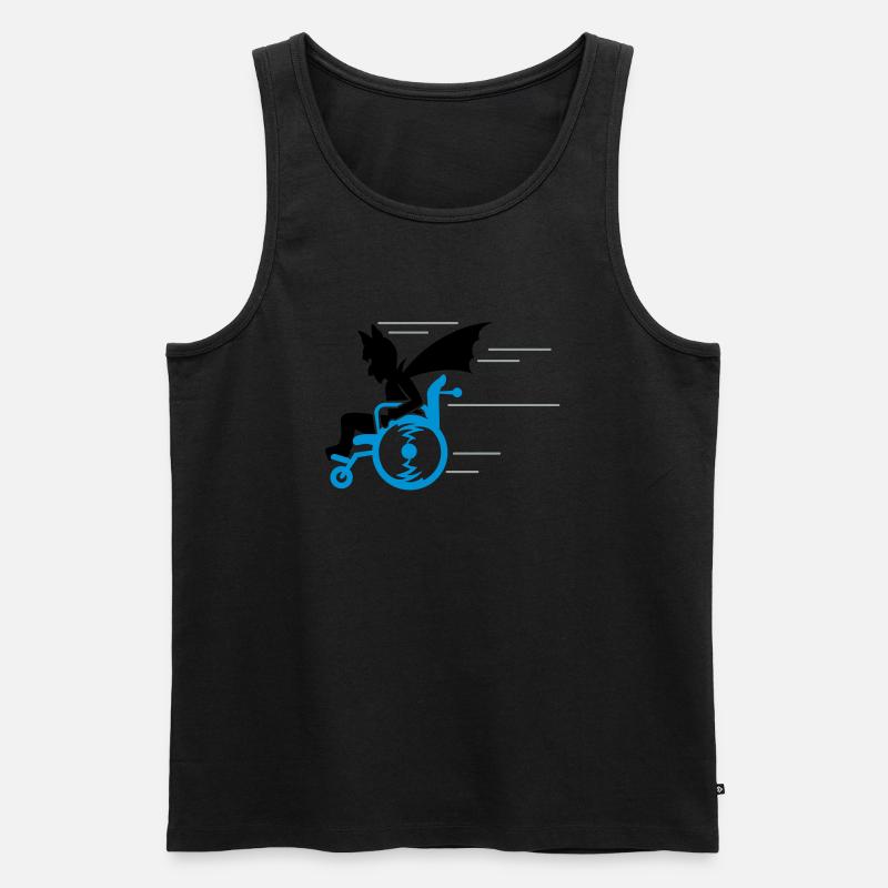 senior superhero (3c) - Männer Premium Bio Tank Top - Schwarz