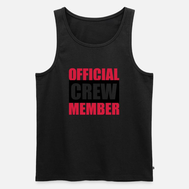 Official Crew Member - Männer Premium Bio Tank Top - Schwarz
