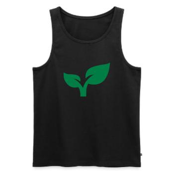 Plante - Débardeur bio Premium Homme - noir - Devant - AI Model Male 178 light (178cm)