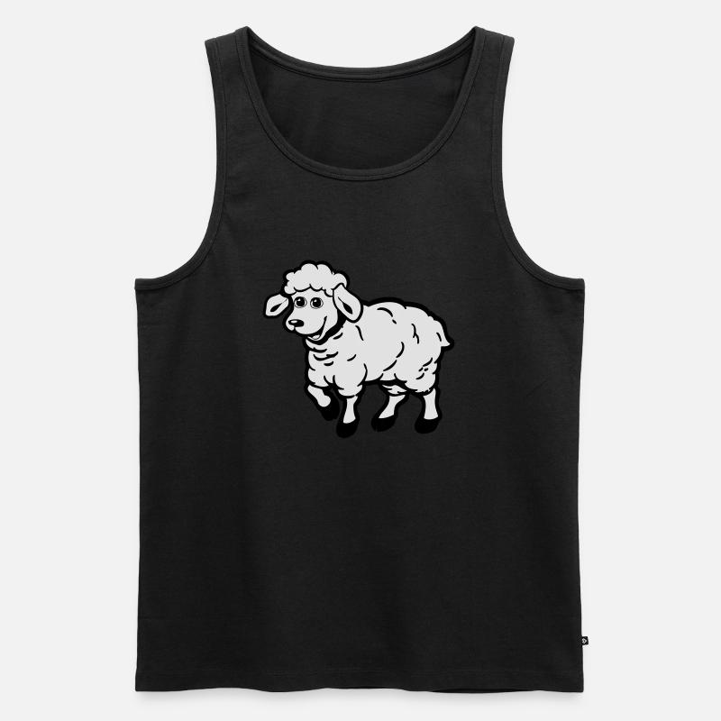 SCHAF süss - Männer Premium Bio Tank Top - Schwarz