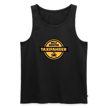 Taxifahrer - Männer Premium Bio Tank Top - Schwarz - Vorne - Michal (187cm)