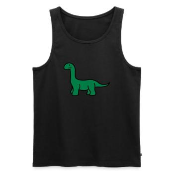 langhals hals lang süß niedlich klein kinder groß - Männer Premium Bio Tank Top - Schwarz - Vorne - AI Model Male 178 light (178cm)