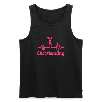 Cheerleading - Débardeur bio Premium Homme - noir - Devant - Michal (187cm)