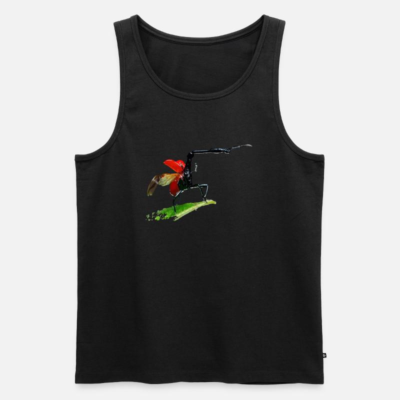Giraffe weevil Aus Madagaskar - Männer Premium Bio Tank Top - Schwarz