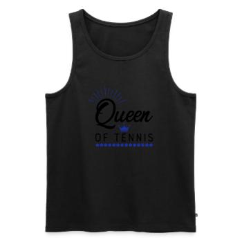 tennis - Men's Premium Organic Tank Top - black - Front - AI Model Male 178 light (178cm)
