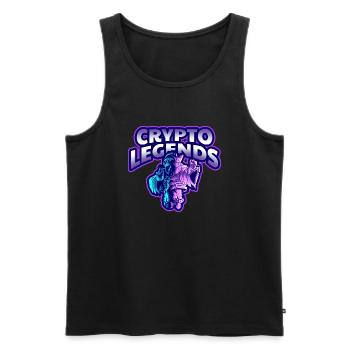 Crypto Legends est le cadeau de Cryptoscene! - Débardeur bio Premium Homme - noir - Devant - Michal (187cm)
