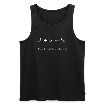 Developer Hack - Männer Premium Bio Tank Top - Schwarz - Vorne - Michal (187cm)