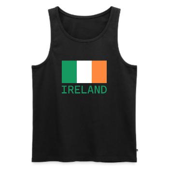 ireland - Men's Premium Organic Tank Top - black - Front - Michal (187cm)