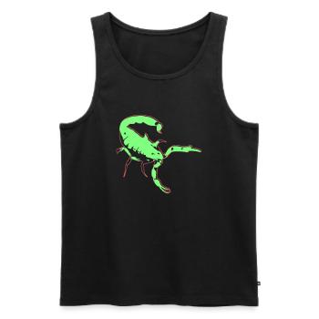 Skorpion Skorpion giftig Vector Spinnentier Tier - Männer Premium Bio Tank Top - Schwarz - Vorne - AI Model Male 178 light (178cm)