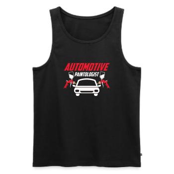 Peintrelogue automobile Technicien de carrosserie automobile Douleur - Débardeur bio Premium Homme - noir - Devant - Michal (187cm)