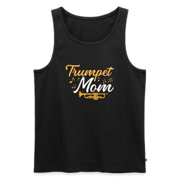 Trumpet Mom Player Mother Trumpeter - Männer Premium Bio Tank Top - Schwarz - Vorne - Michal (187cm)