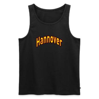 Hanover - Men's Premium Organic Tank Top - black - Front - AI Model Male 178 light (178cm)