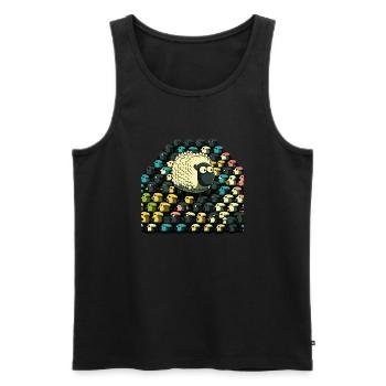 The sheep and its congeners - Men's Premium Organic Tank Top - black - Front - Michal (187cm)