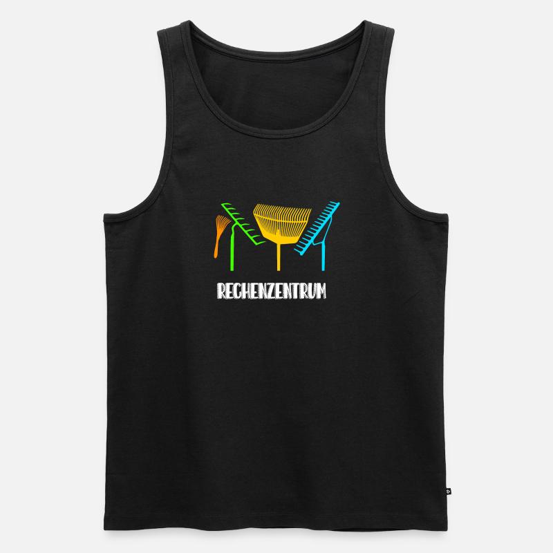 Rechenzentrum Garten - Männer Premium Bio Tank Top - Schwarz