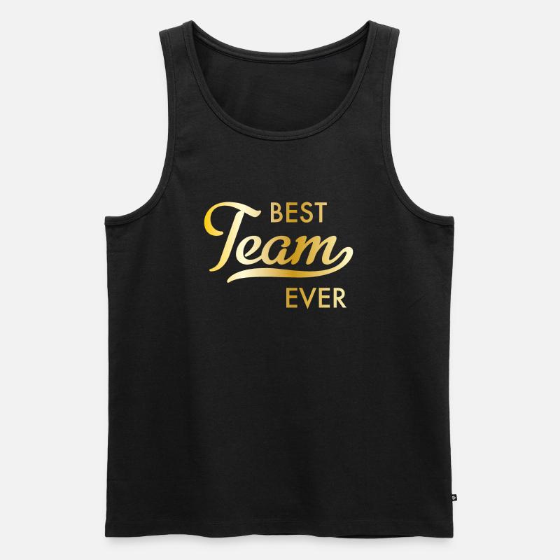 Bestes Team - Männer Premium Bio Tank Top - Schwarz