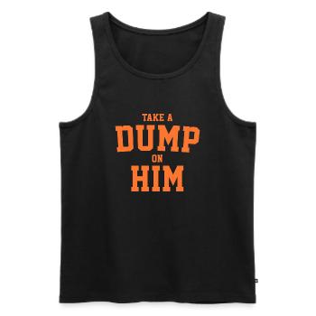 Nimm eine Kippe auf ihn - Männer Premium Bio Tank Top - Schwarz - Vorne - AI Model Male 178 light (178cm)