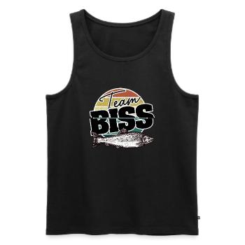 Team Biss Angel Fischen Zubehör Geschenk - Männer Premium Bio Tank Top - Schwarz - Vorne - Michal (187cm)