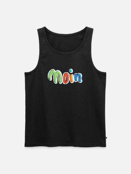 moin 18 2 - Männer Premium Bio Tank Top - Schwarz