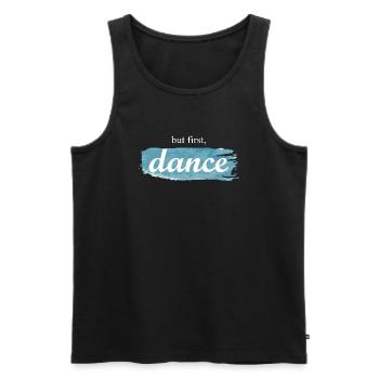Dancing Dance Music - Männer Premium Bio Tank Top - Schwarz - Vorne - Michal (187cm)