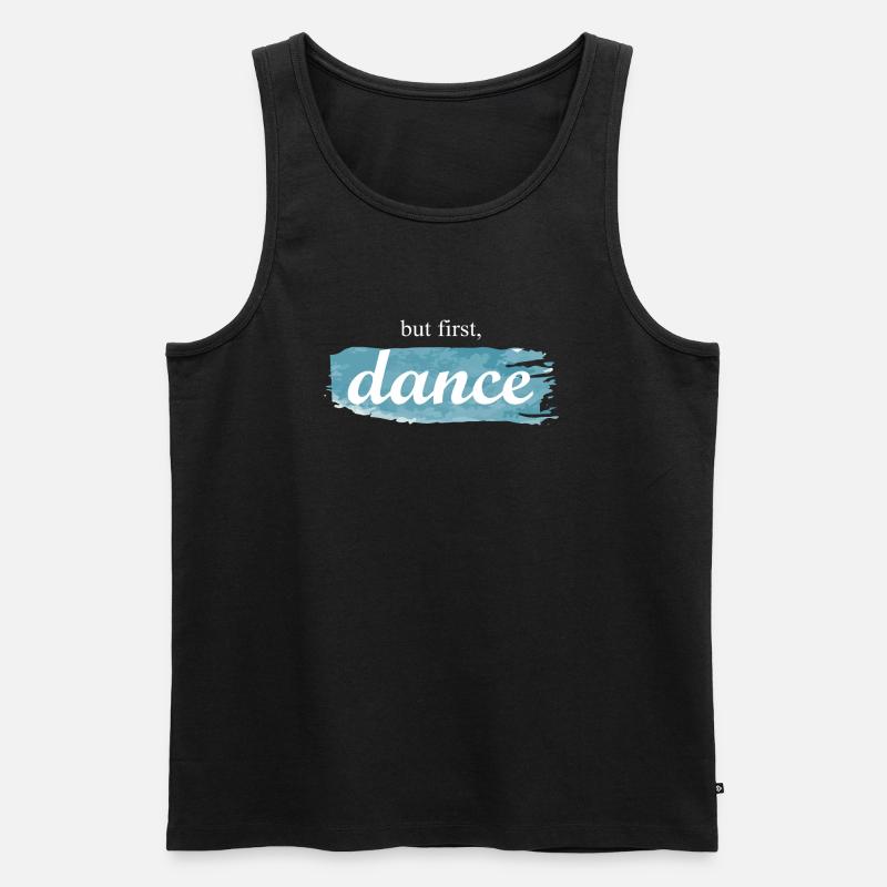 Dancing Dance Music - Männer Premium Bio Tank Top - Schwarz