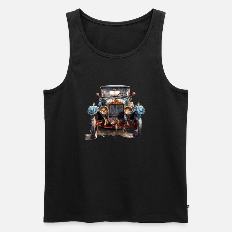 Oldtimer-Enthusiasten bilden eine Gemeinschaft - Männer Premium Bio Tank Top - Schwarz